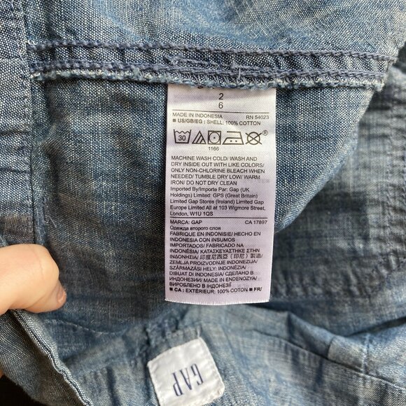 Gap Wide Leg Cotton, denim-colorway - Picture 7 of 7